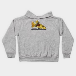 Air Jordan Retro 4 Yellow Kids Hoodie